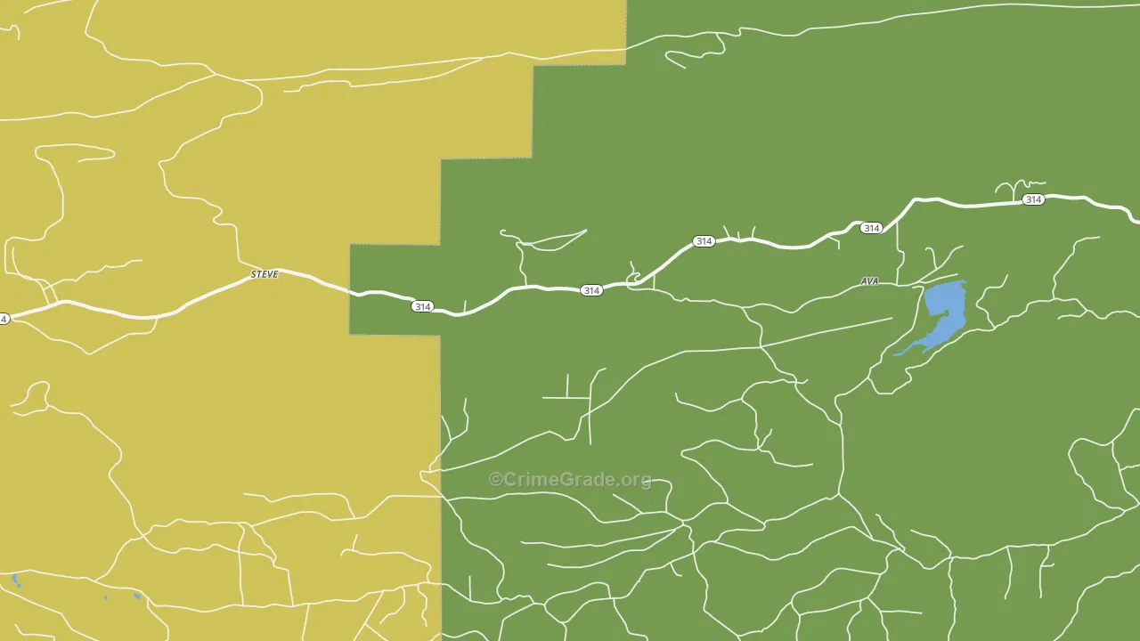Wing, AR Map of Vandalism Rates