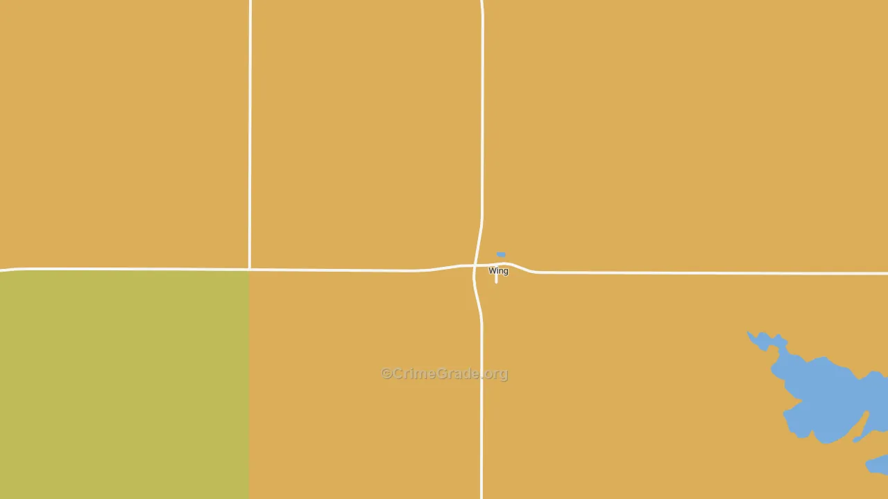 Wing, ND Map of Vandalism Rates