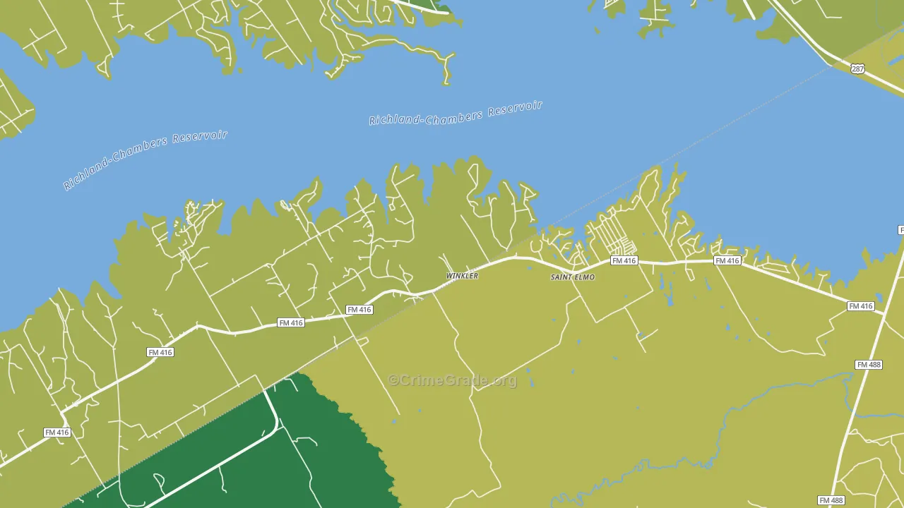 Winkler, TX Map of Vandalism Rates