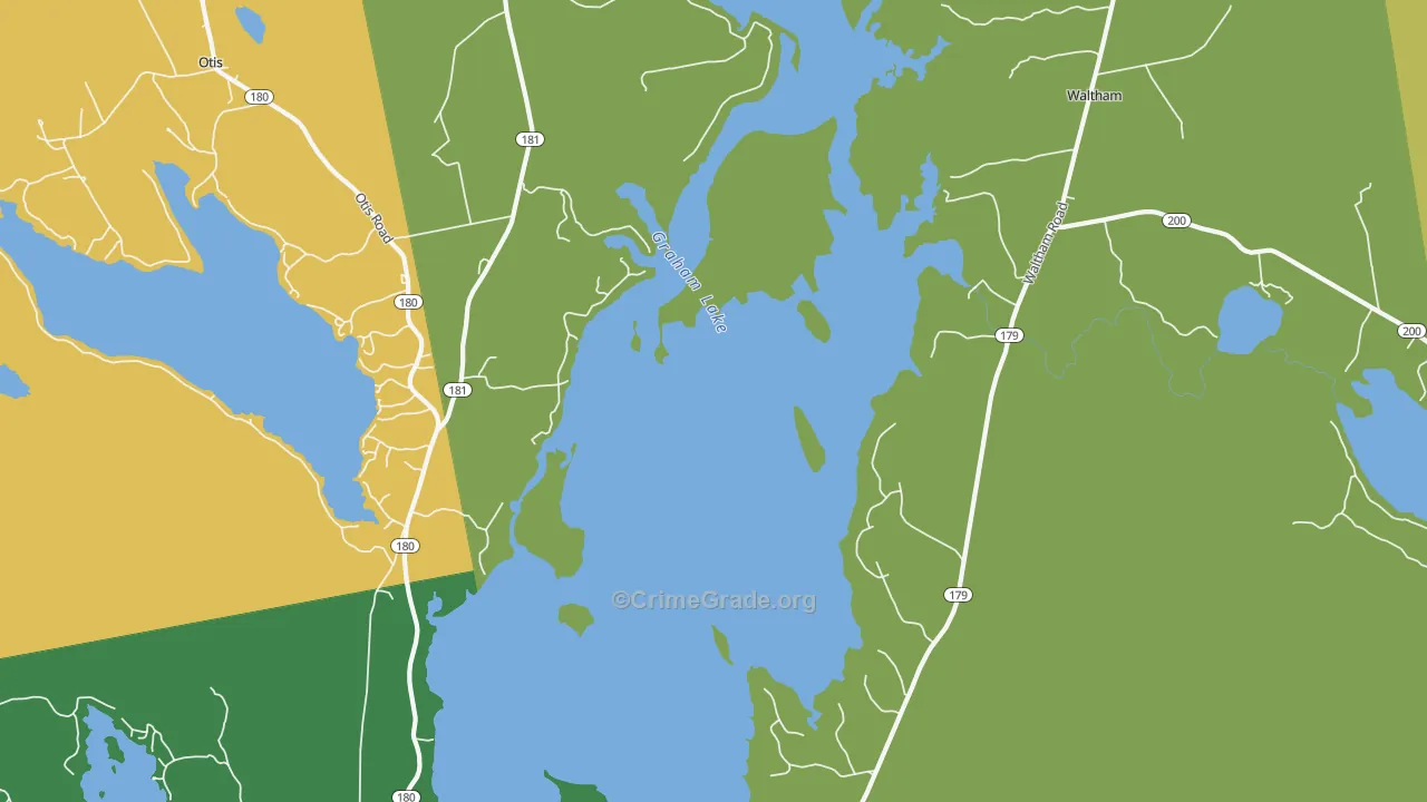 Winkumpaugh Corners, ME Map of Vandalism Rates