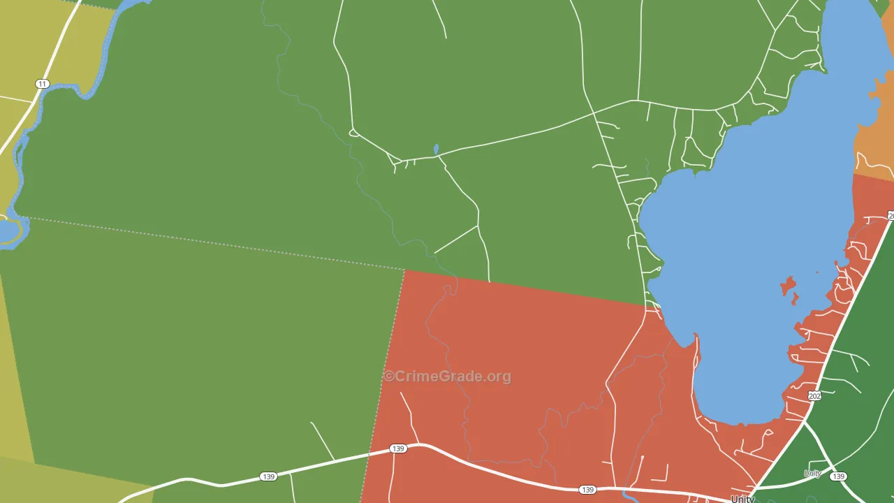 Winnecook, ME Map of Vandalism Rates
