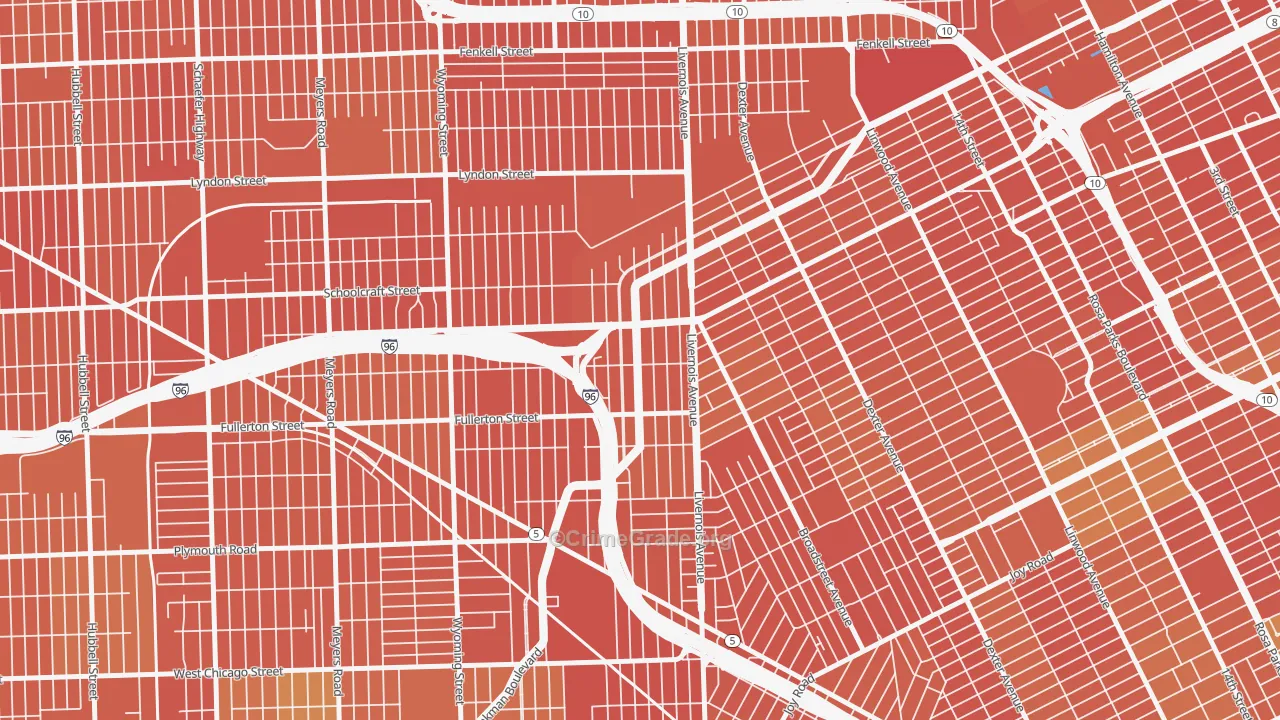 Winter Halter, Detroit, MI Map of Vandalism Rates