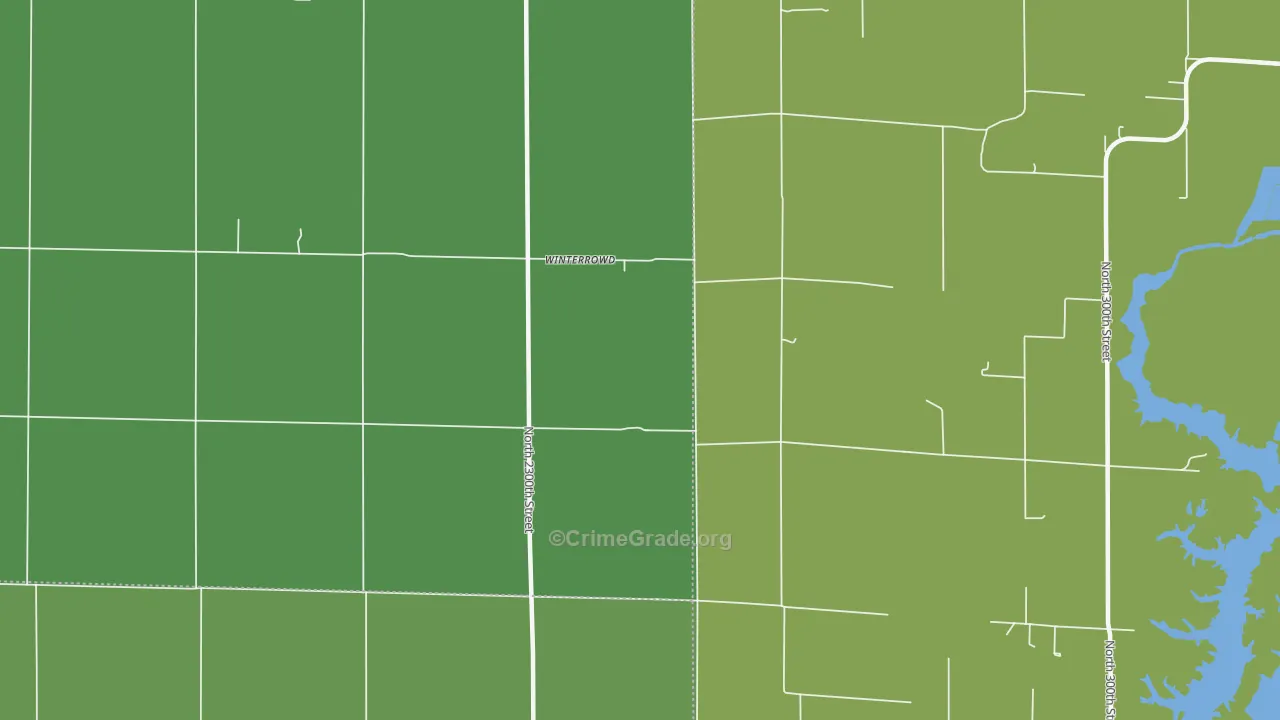 Winterrowd, IL Map of Vandalism Rates