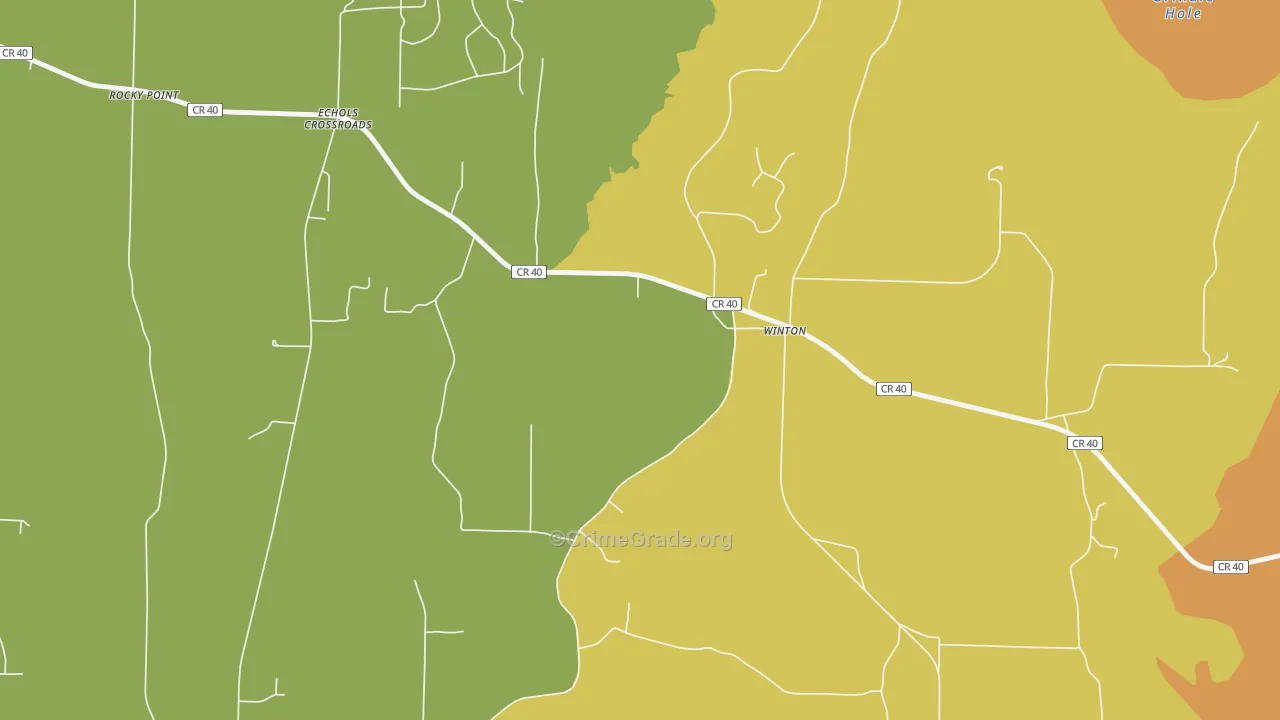Winton, AL Map of Vandalism Rates