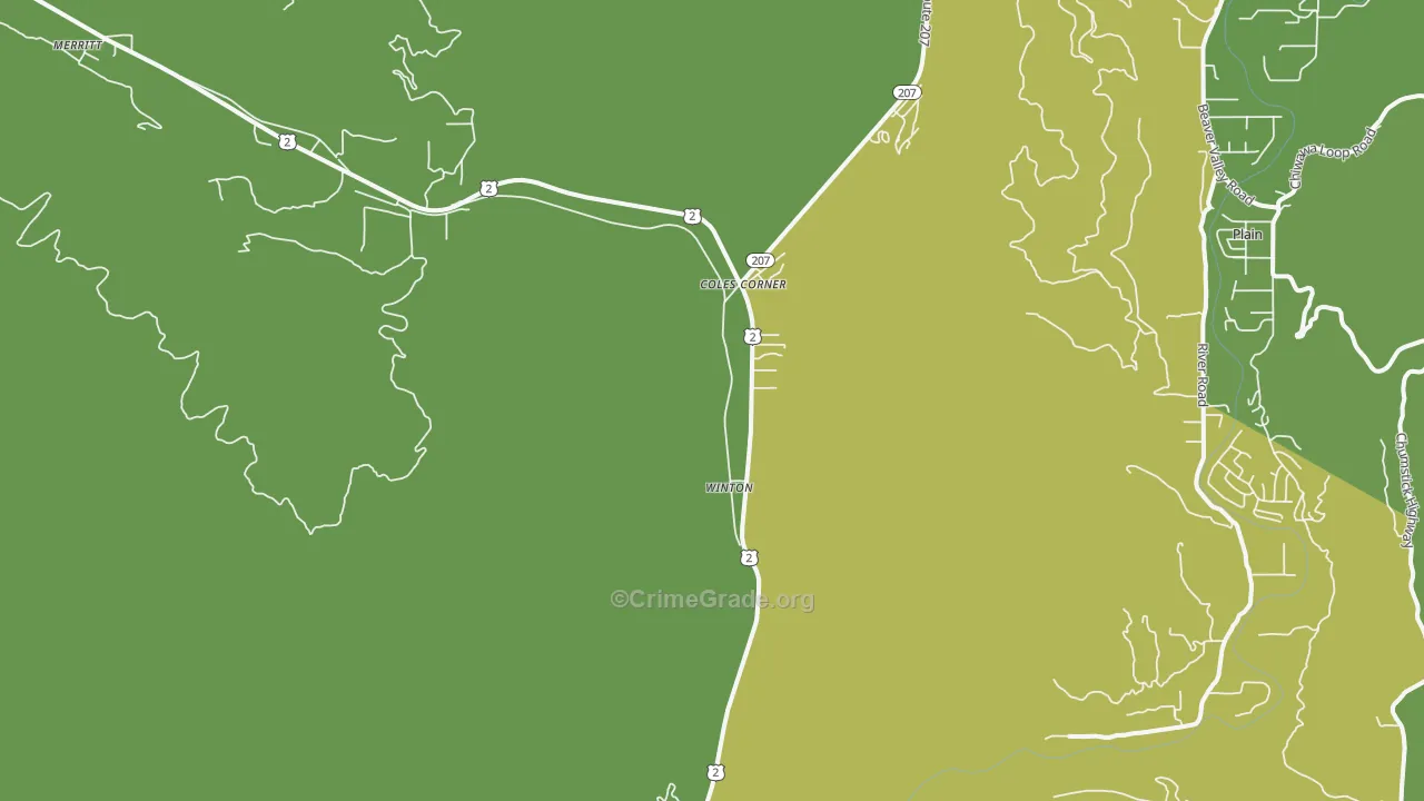 Winton, WA Map of Vandalism Rates
