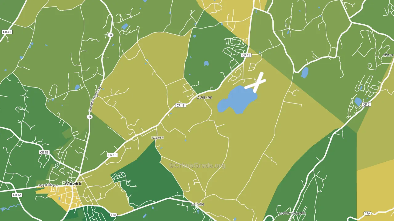 Wisner, NY Map of Vandalism Rates