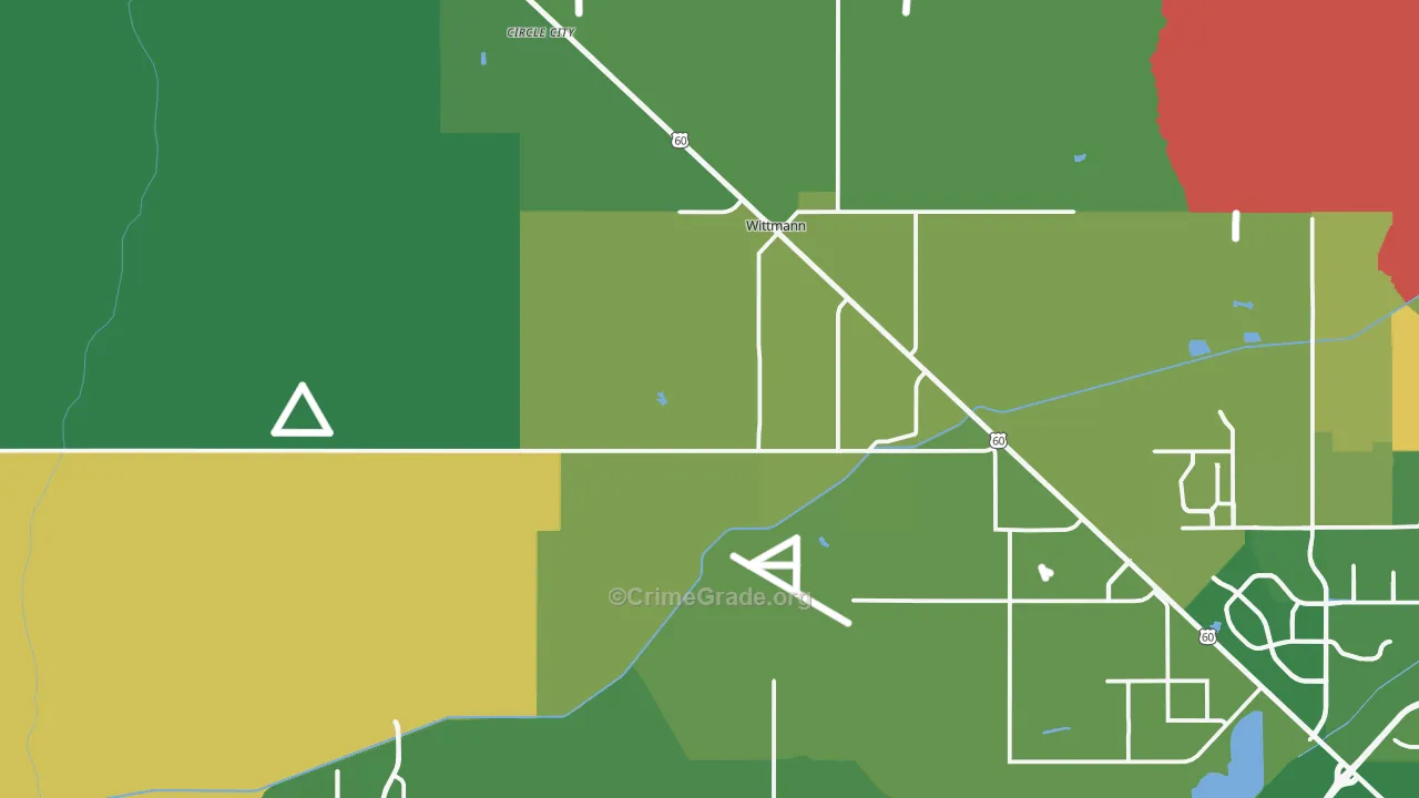 Wittmann, AZ Map of Vandalism Rates