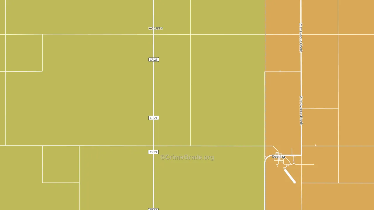Wolseth, ND Map of Vandalism Rates
