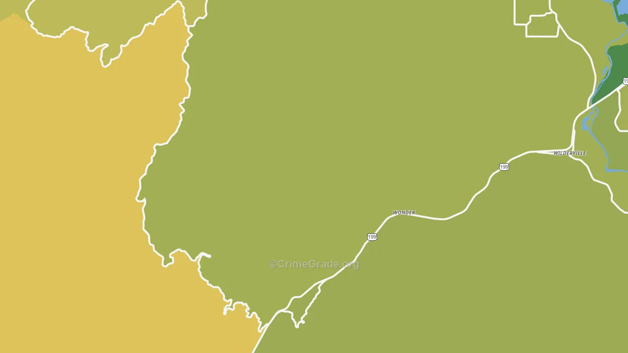 Wonder, OR Map of Vandalism Rates