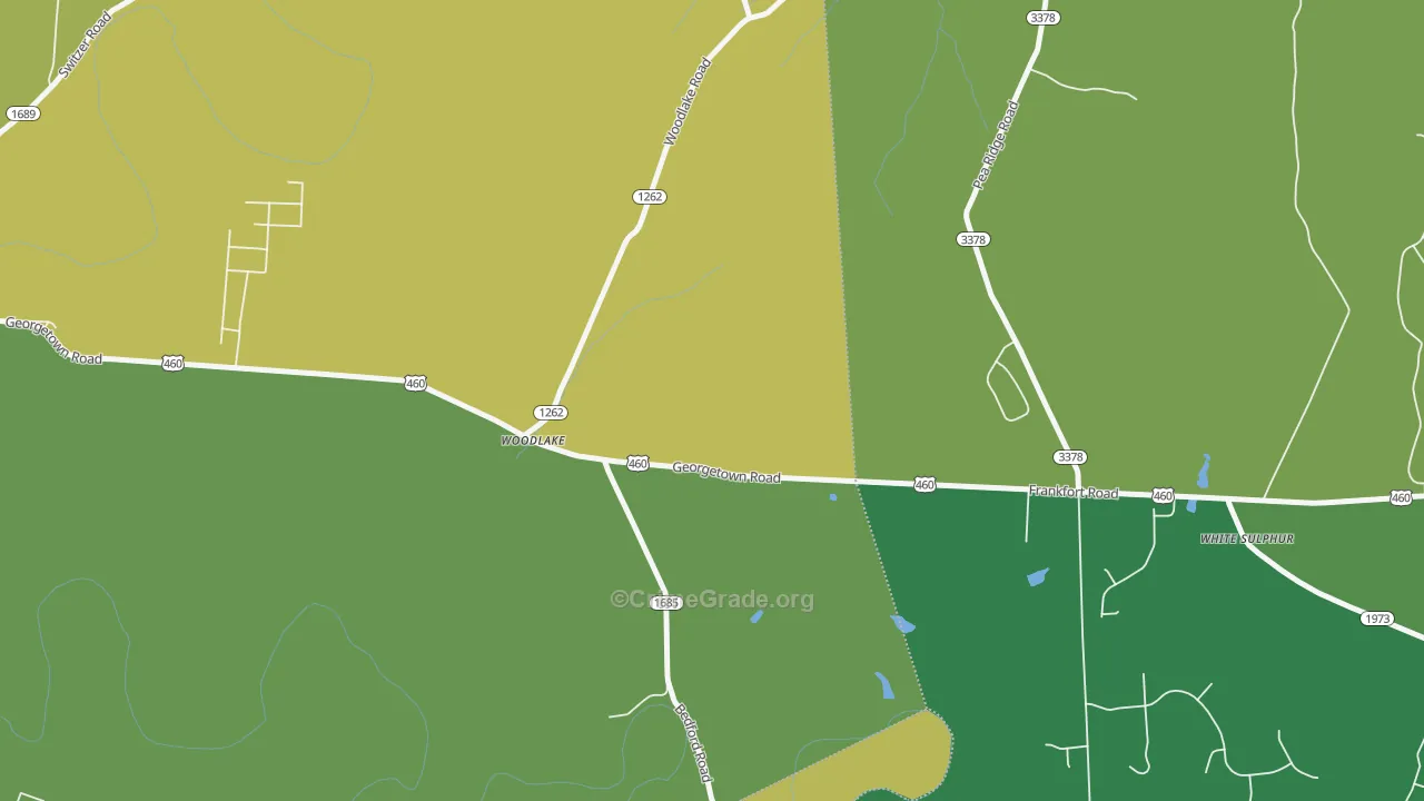 Woodlake, KY Map of Vandalism Rates