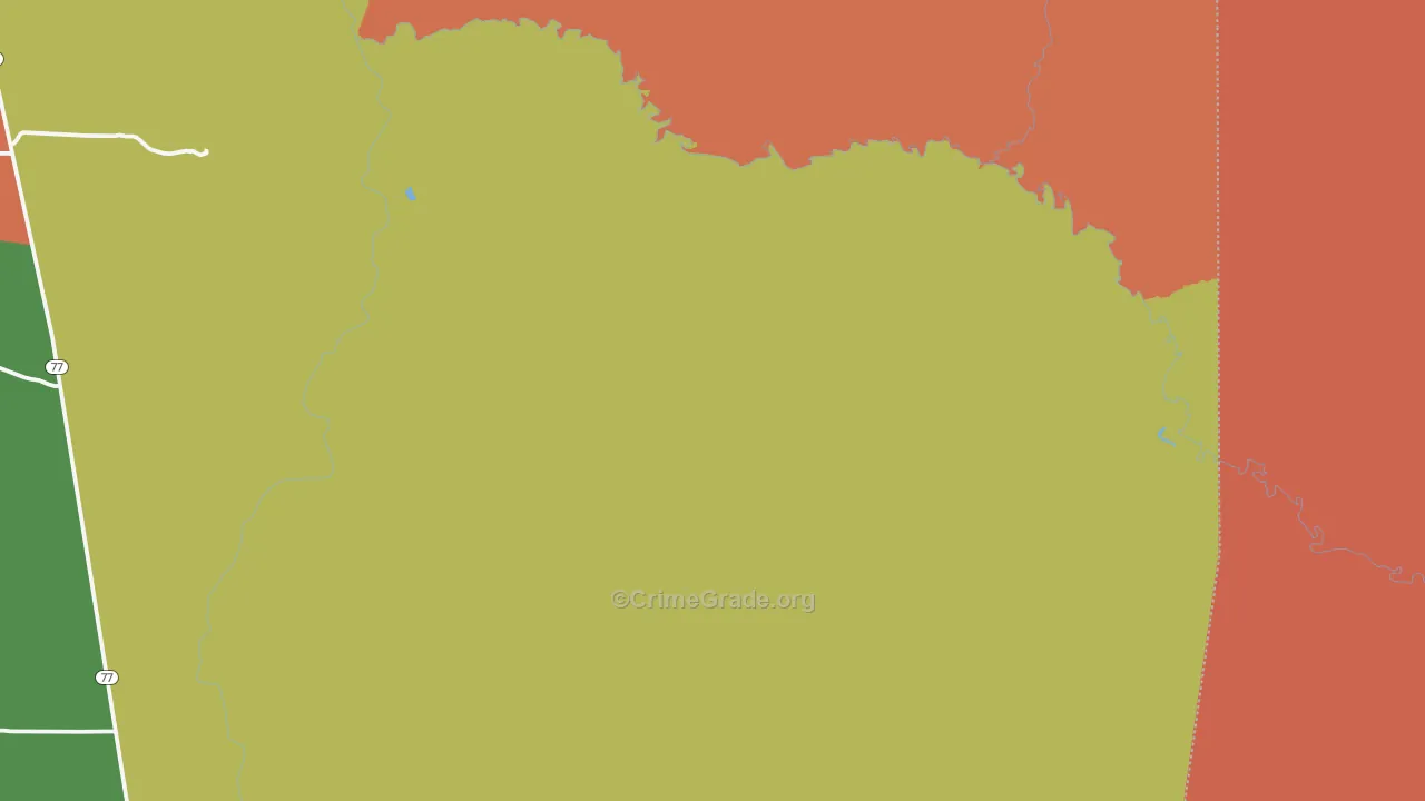Woodruff, AZ Map of Vandalism Rates