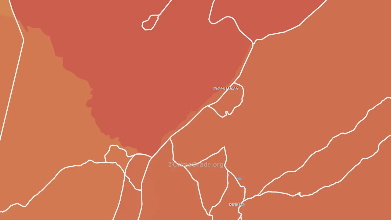 Woodsprings, AZ Map of Vandalism Rates