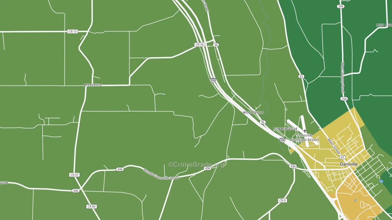 Woodsville, NY Map of Vandalism Rates