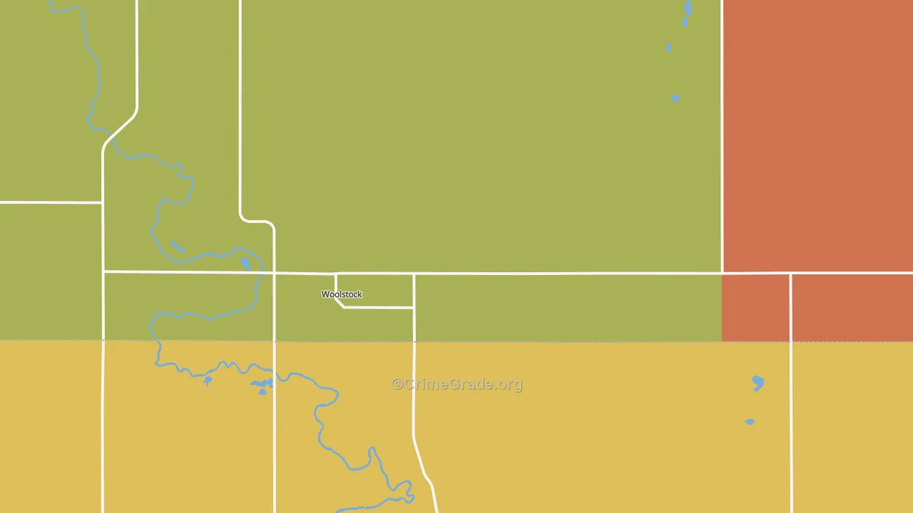 Woolstock, IA Map of Vandalism Rates