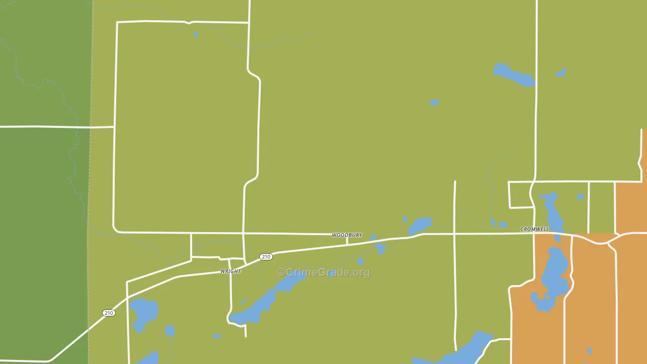 Wright, MN Map of Vandalism Rates