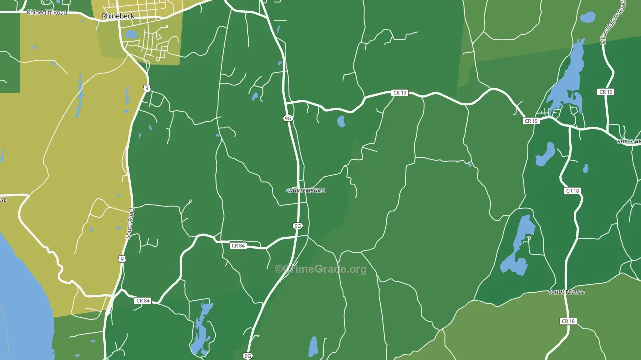Wurtemburg, NY Map of Vandalism Rates