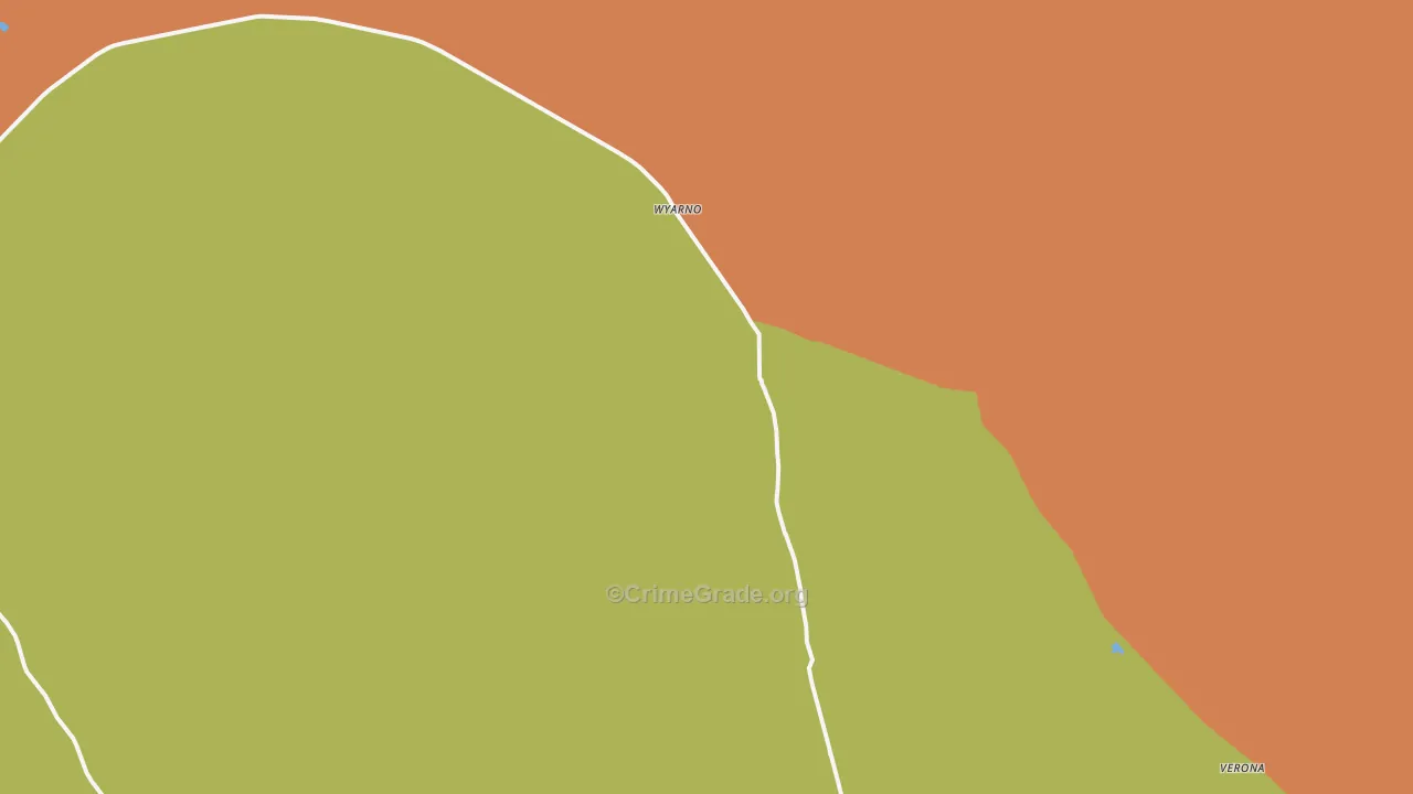 Wyarno, WY Map of Vandalism Rates