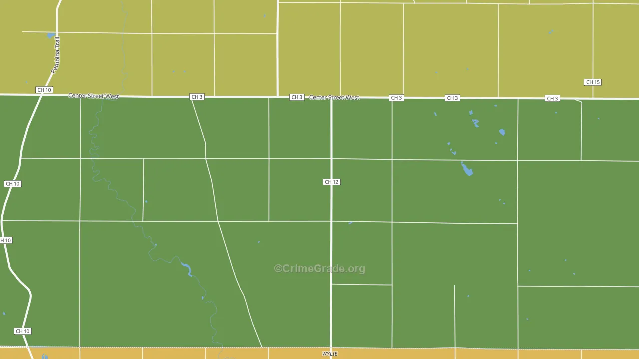 Wylie, MN Map of Vandalism Rates