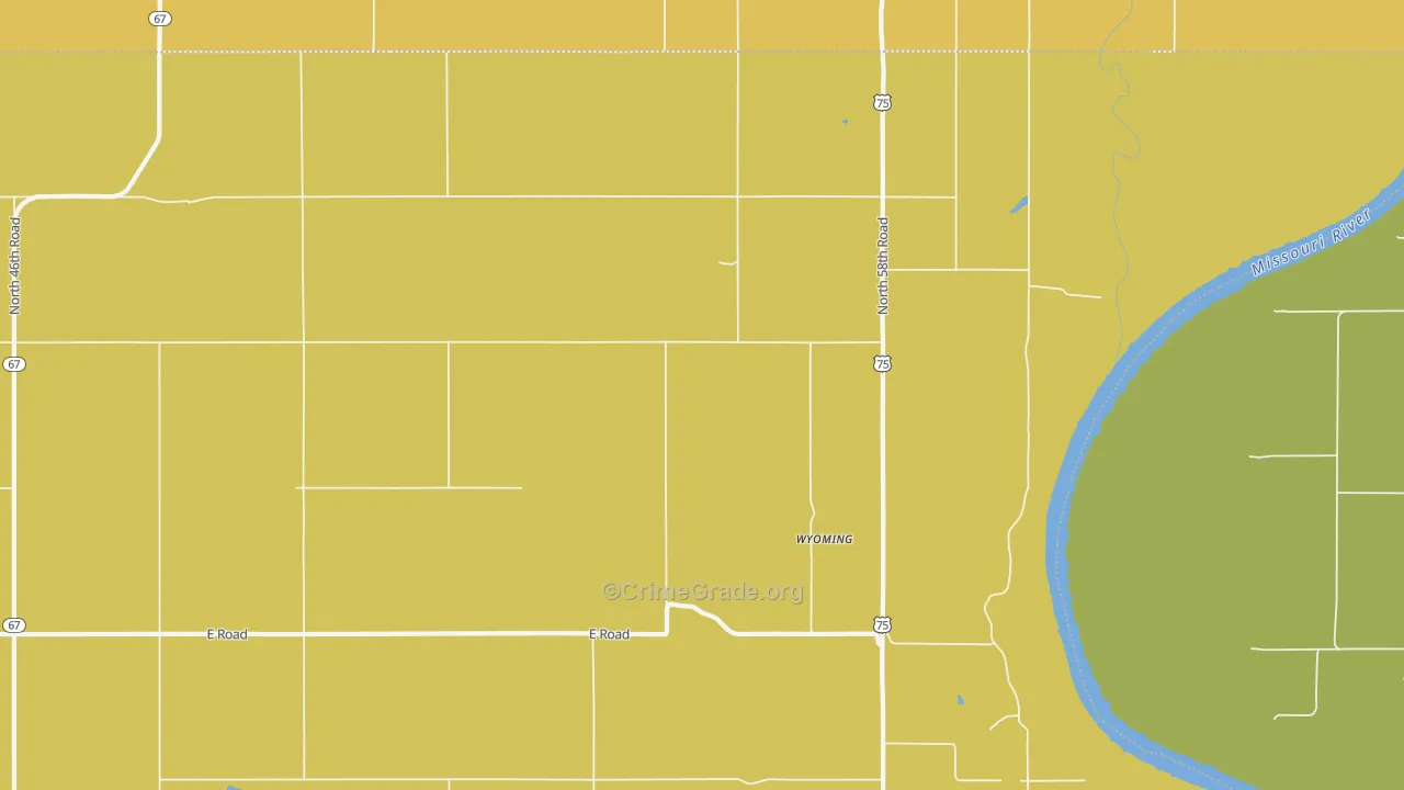 Wyoming, NE Map of Vandalism Rates