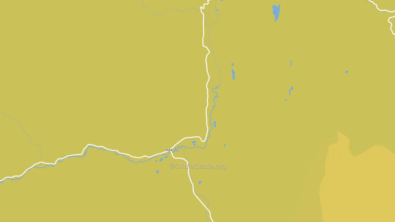 Yaak, MT Map of Vandalism Rates