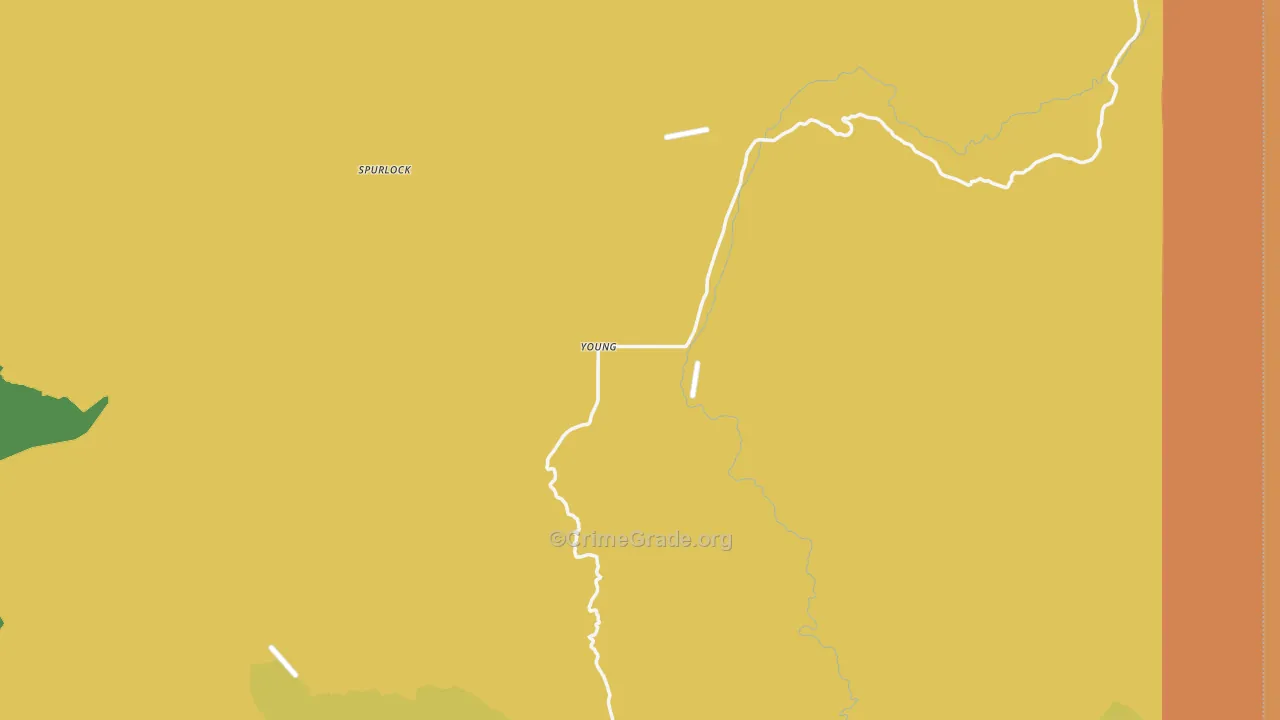 Young, AZ Map of Vandalism Rates