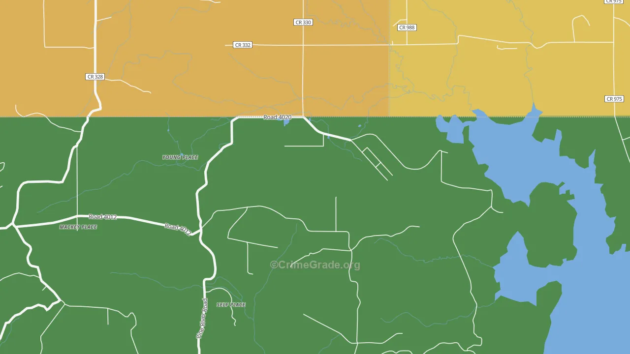 Young Place, NM Map of Vandalism Rates