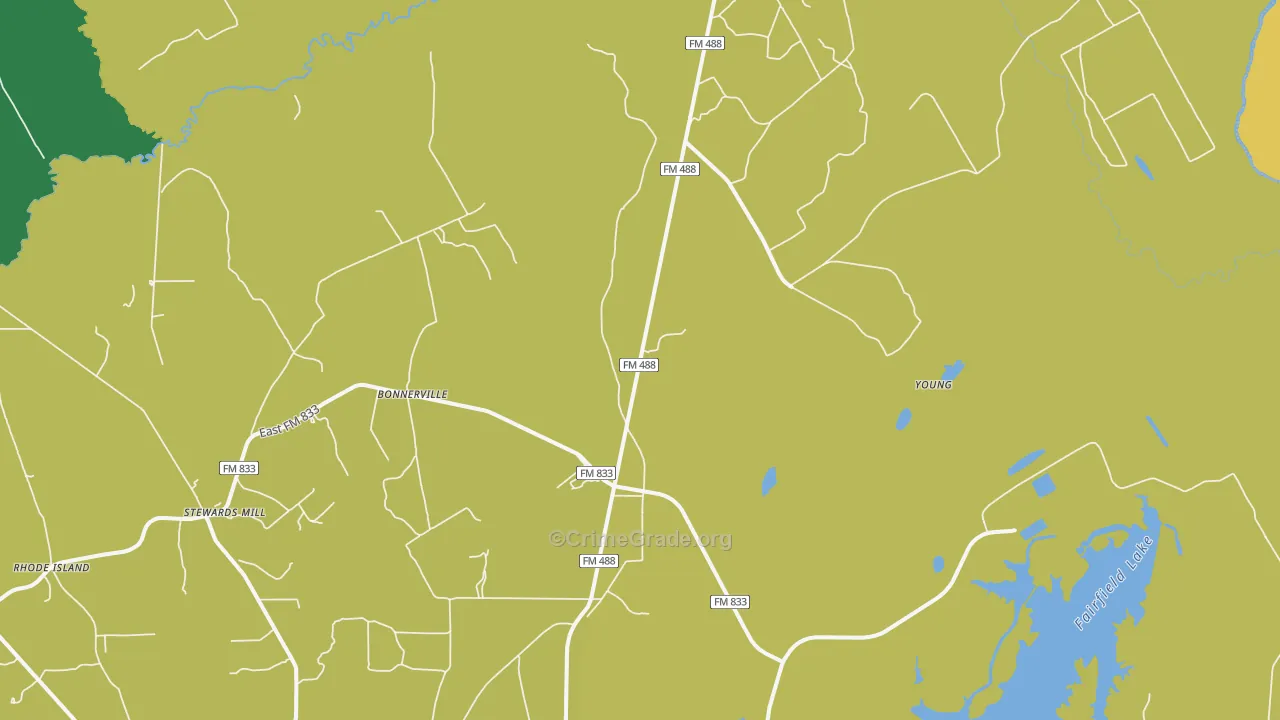 Young, TX Map of Vandalism Rates