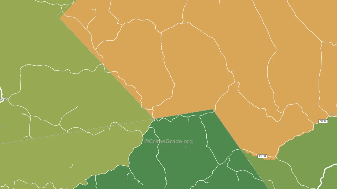 Young, WV Map of Vandalism Rates