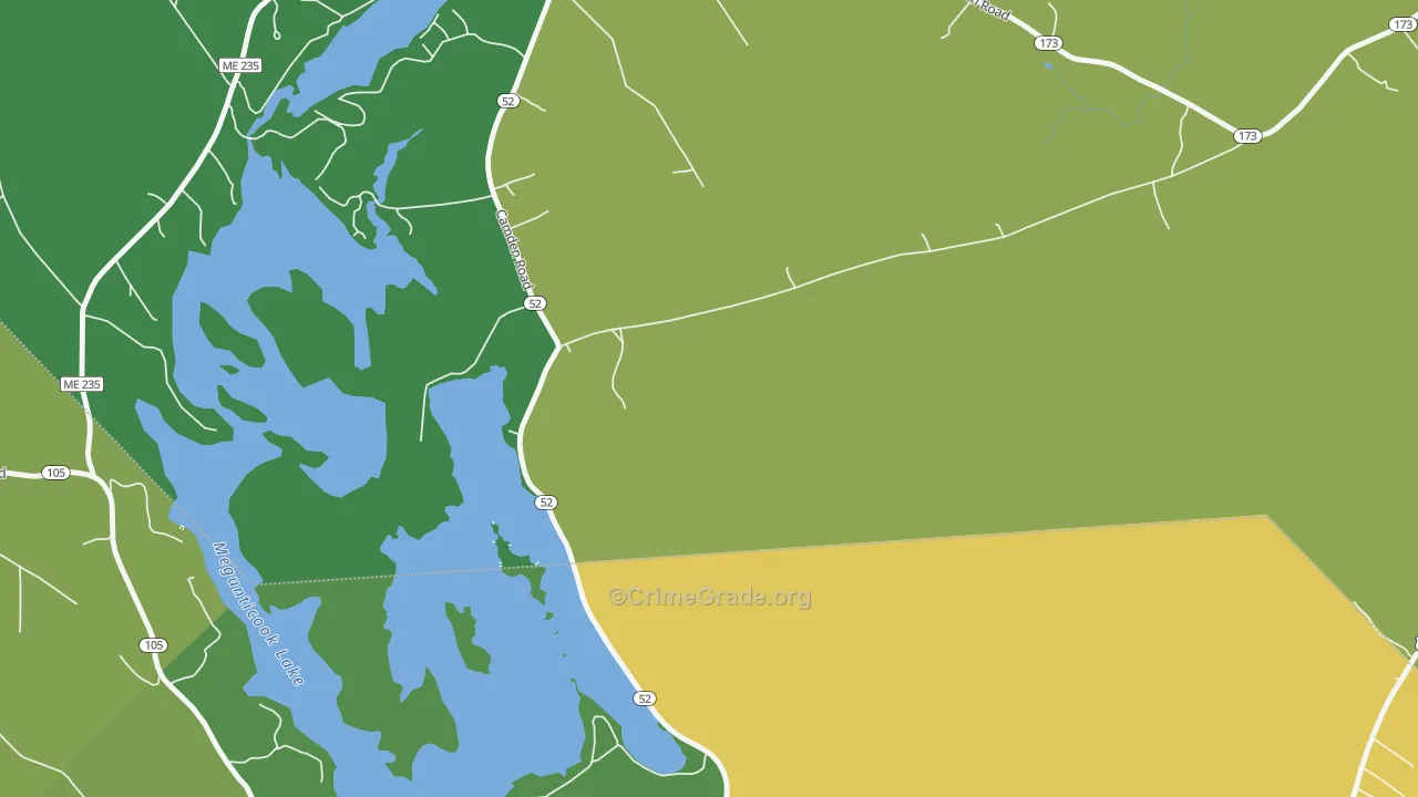 Youngtown, ME Map of Vandalism Rates