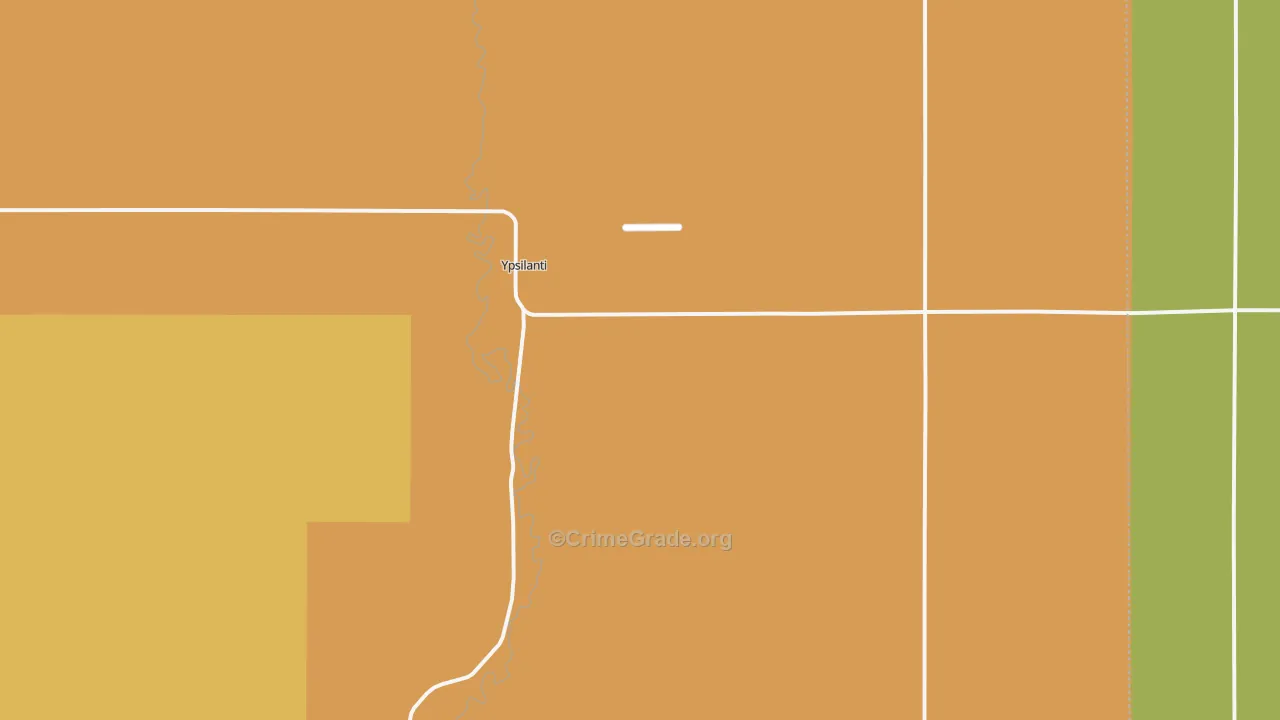 Ypsilanti, ND Map of Vandalism Rates