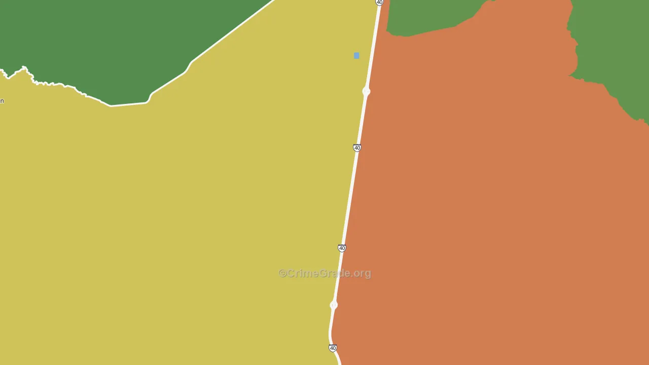 Yucca, AZ Map of Vandalism Rates