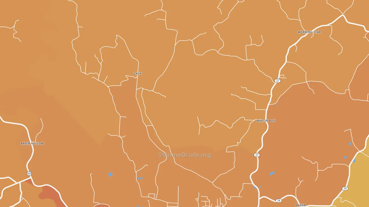 Zack, AR Map of Vandalism Rates