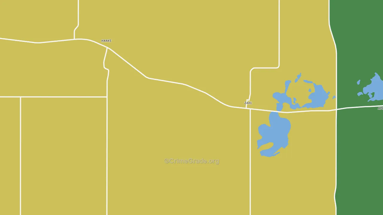 Zahl, ND Map of Vandalism Rates