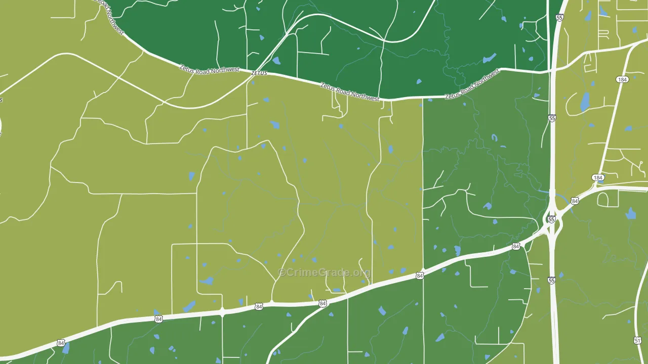 Zetus, MS Map of Vandalism Rates