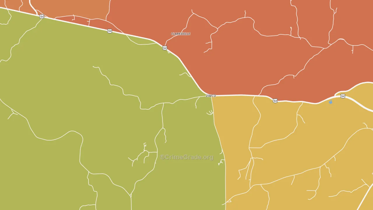 Zimco, AL Map of Vandalism Rates