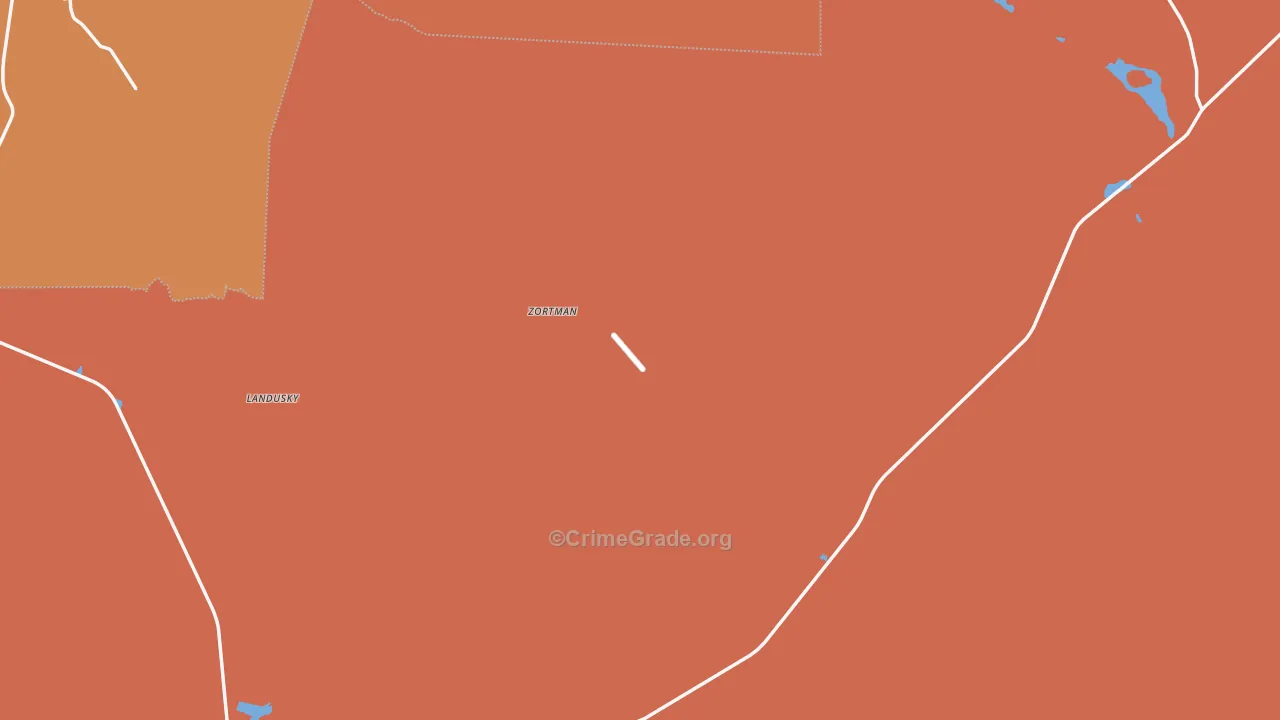 Zortman, MT Map of Vandalism Rates