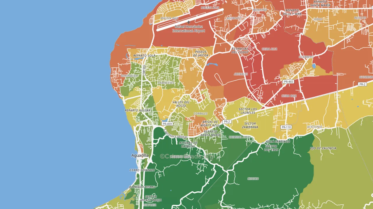 00603, PR Map of Vehicle Theft Rates