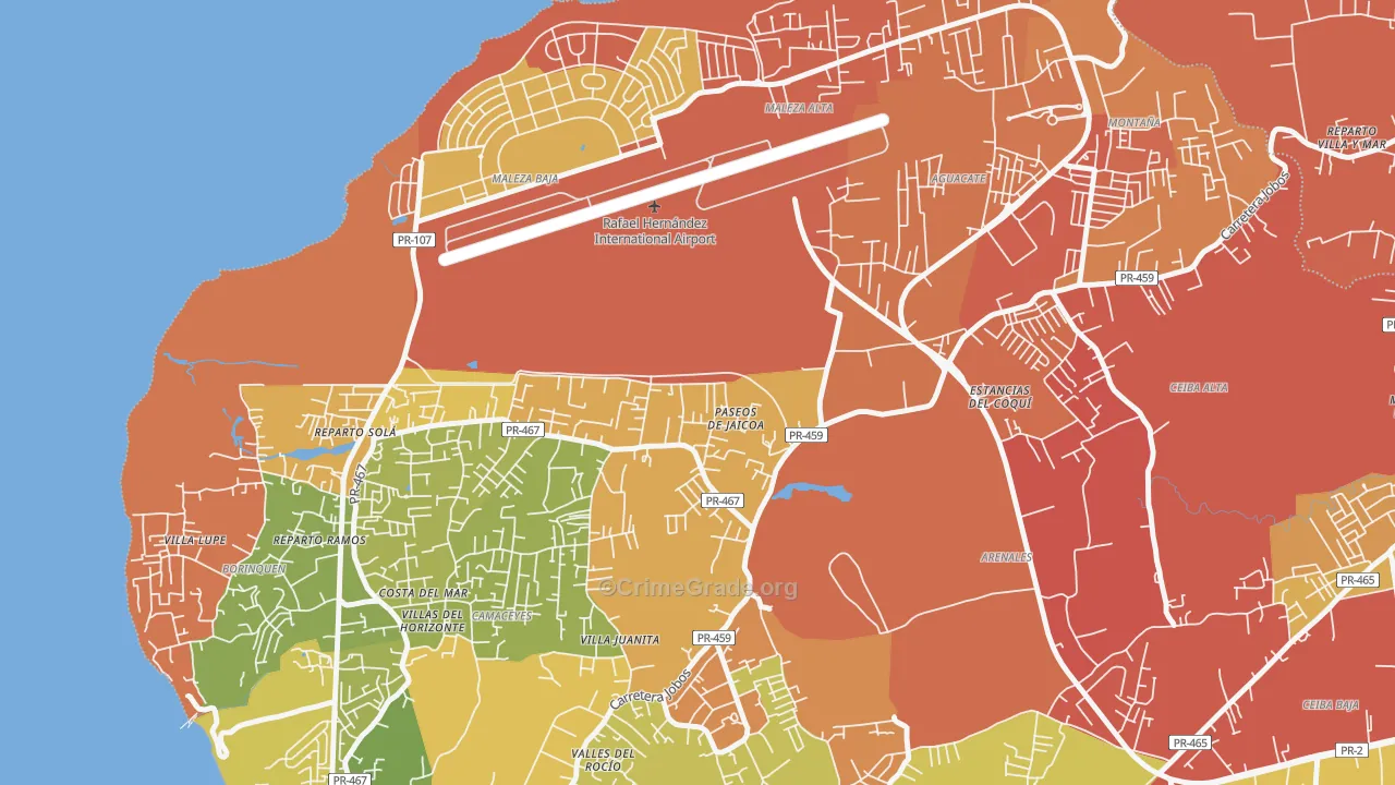 00604, PR Map of Vehicle Theft Rates