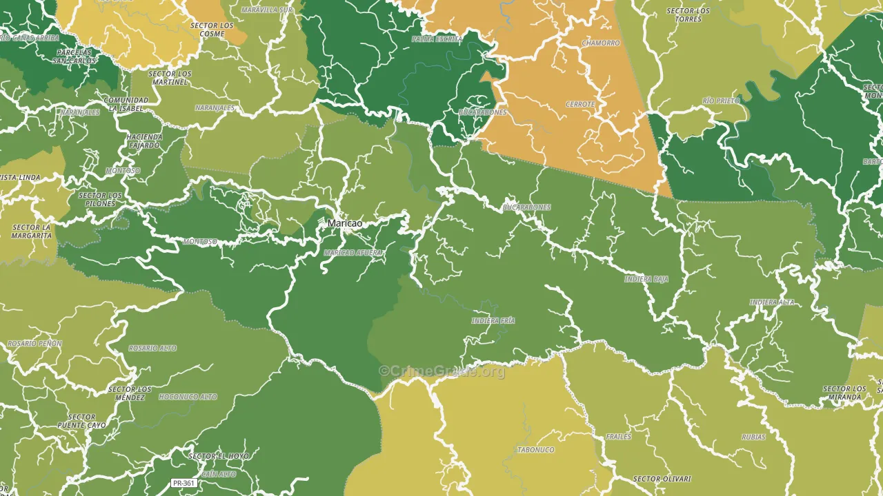 00606, PR Map of Vehicle Theft Rates