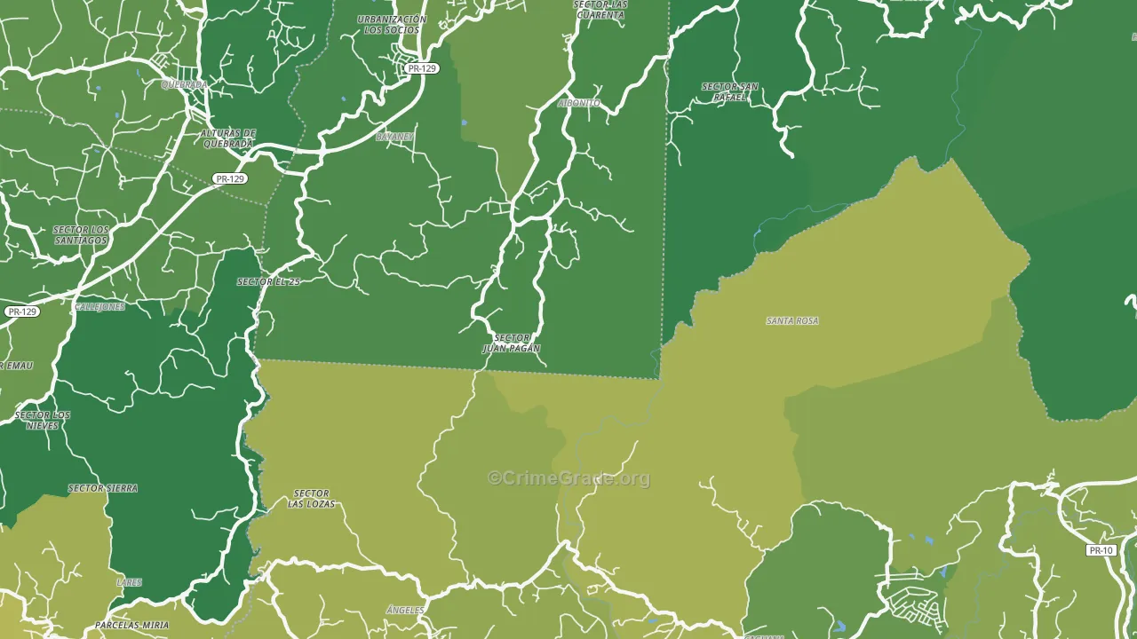 00611, PR Map of Vehicle Theft Rates