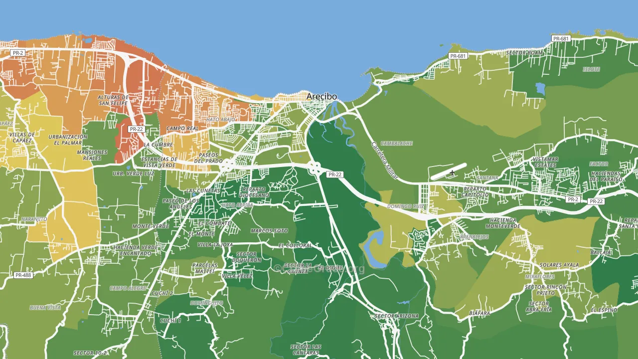 00612, PR Map of Vehicle Theft Rates