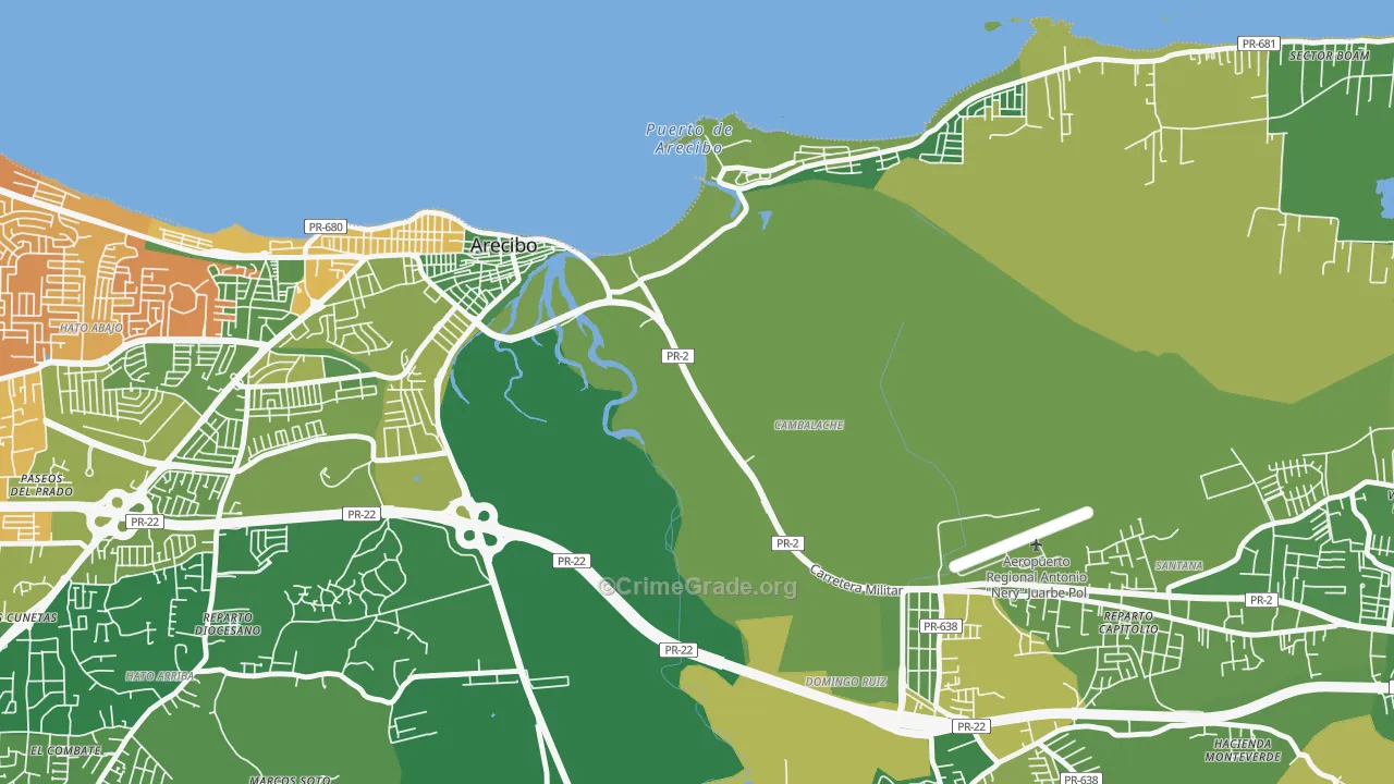 00614, PR Map of Vehicle Theft Rates