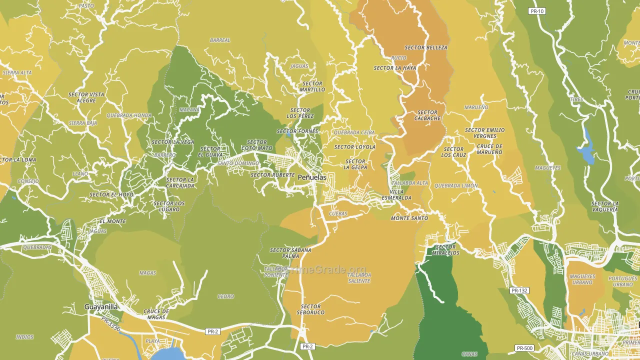 00624, PR Map of Vehicle Theft Rates