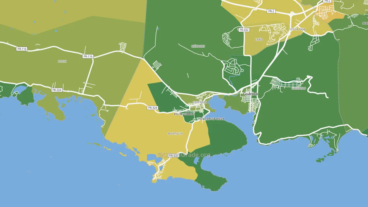 00647, PR Map of Vehicle Theft Rates