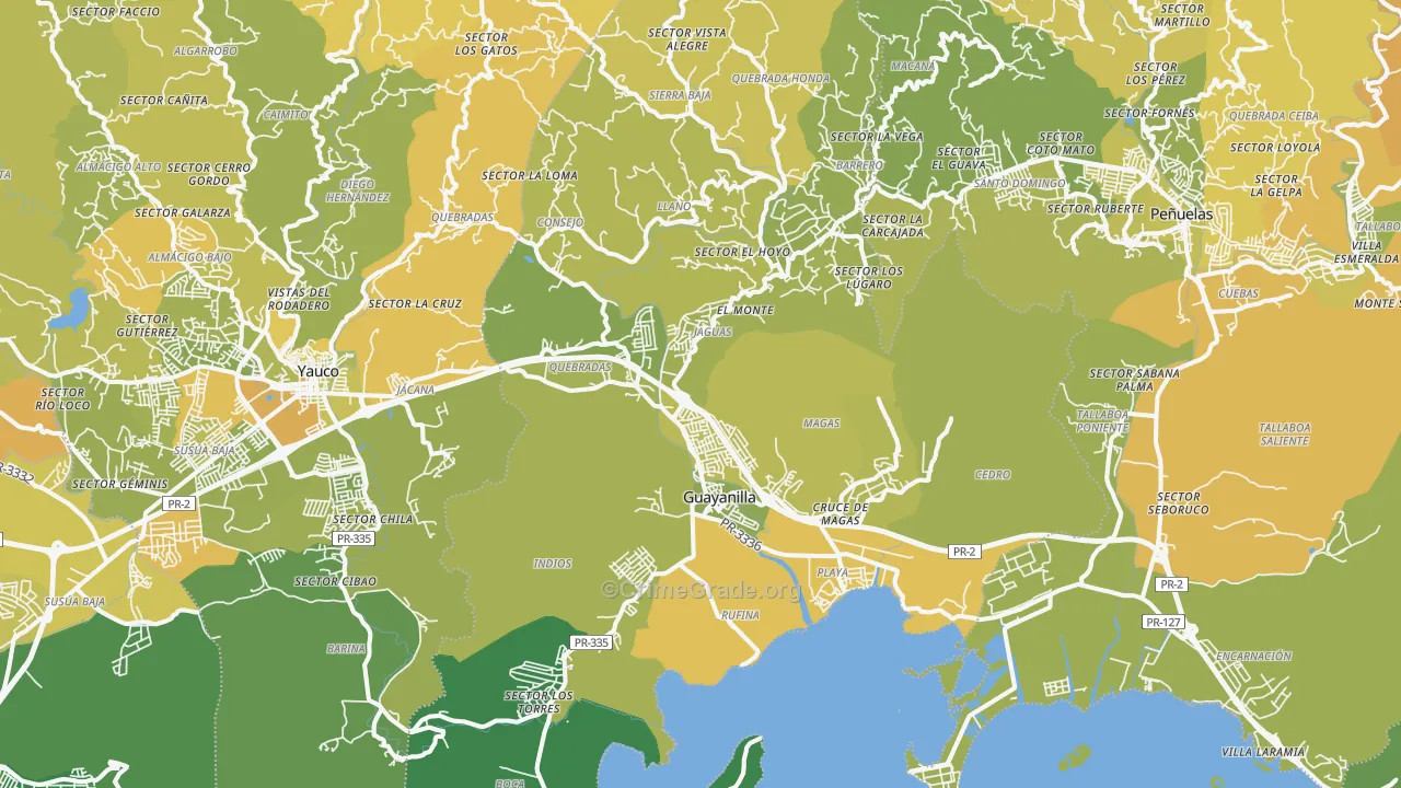 00656, PR Map of Vehicle Theft Rates