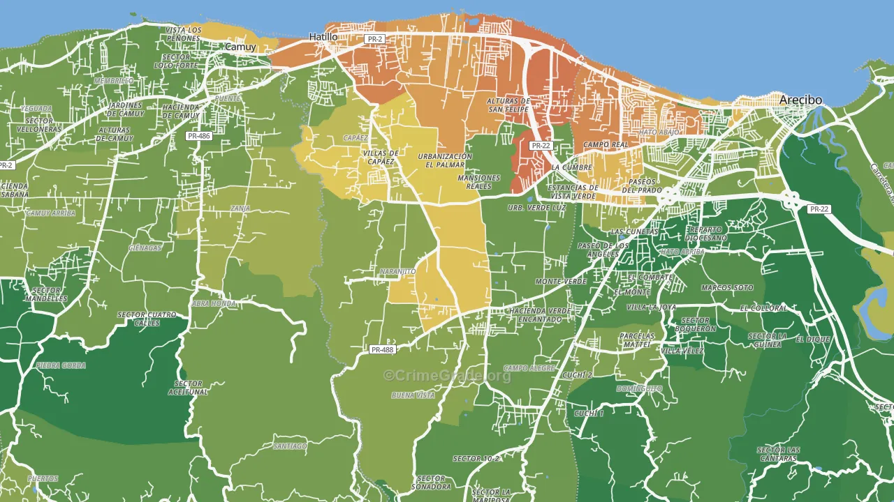 00659, PR Map of Vehicle Theft Rates