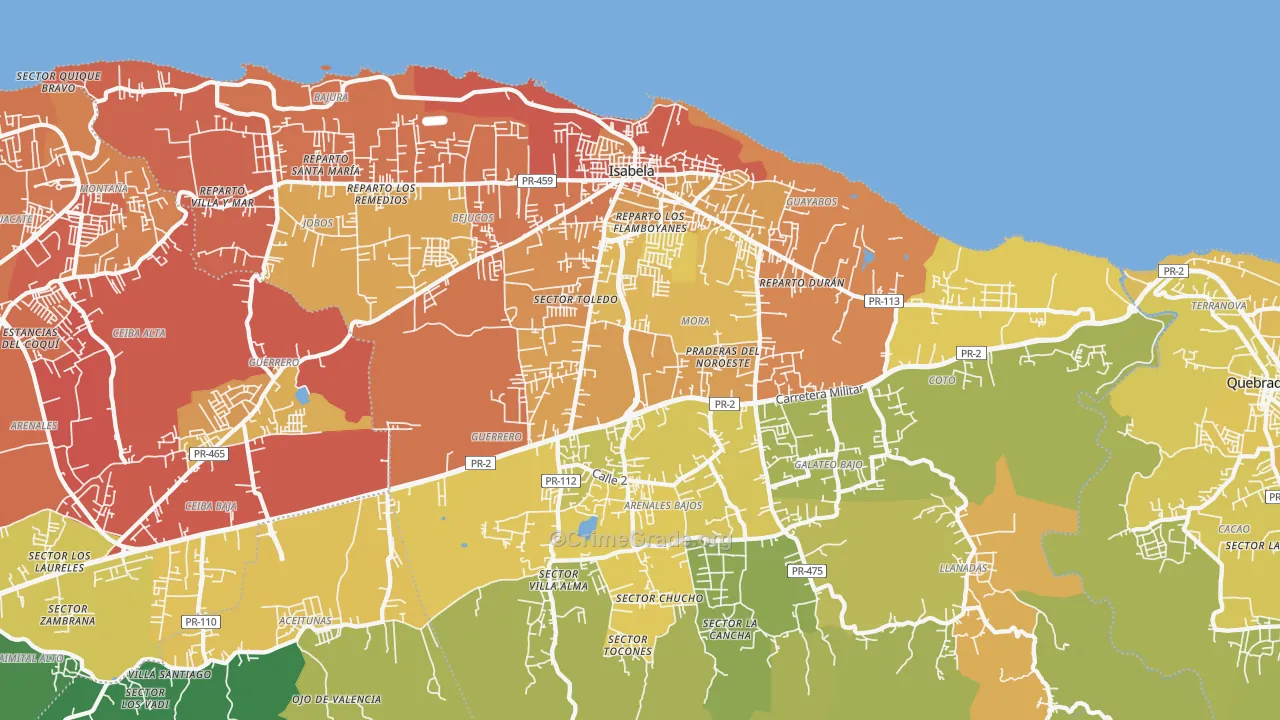 00662, PR Map of Vehicle Theft Rates