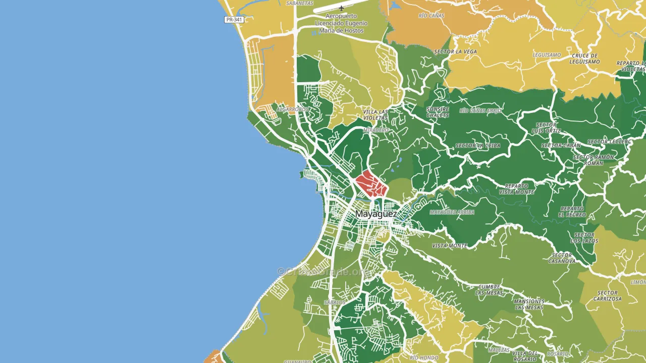 00682, PR Map of Vehicle Theft Rates