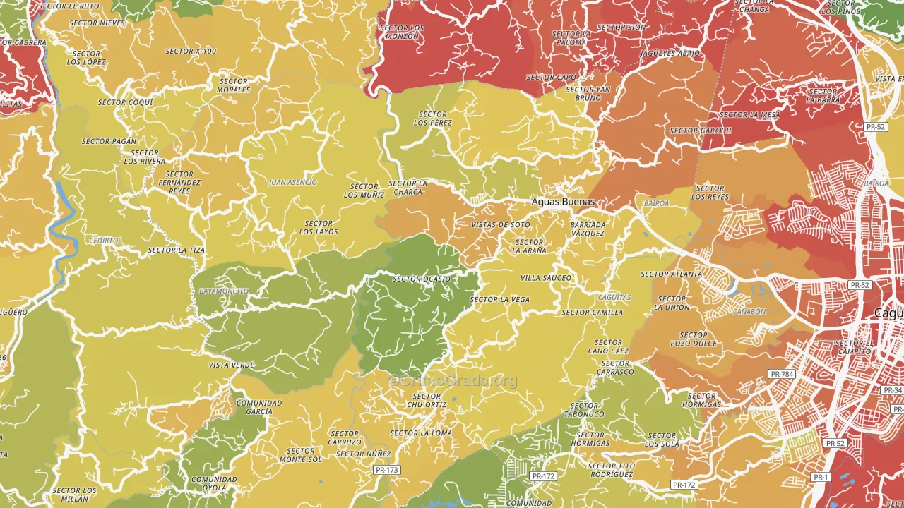00703, PR Map of Vehicle Theft Rates
