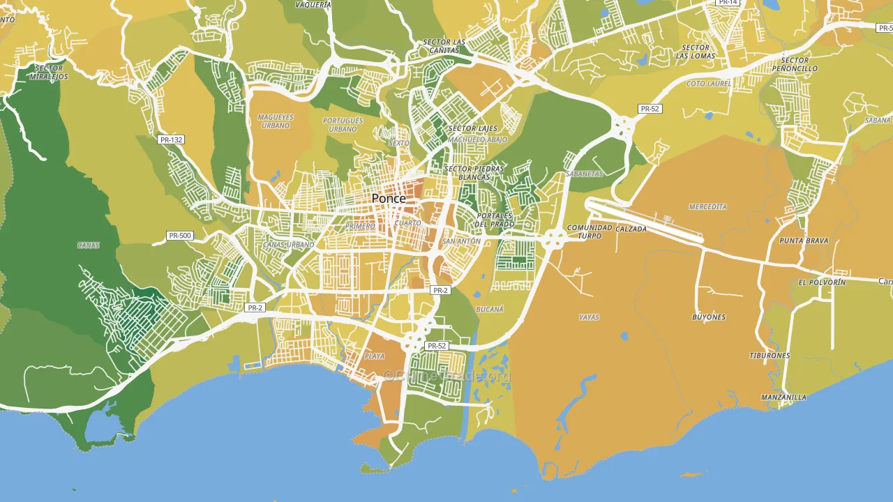 00716, PR Map of Vehicle Theft Rates
